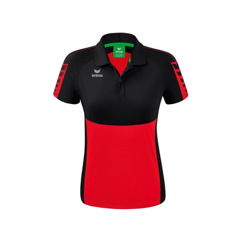 Six Wings Poloshirt rot/schwarz