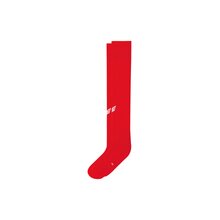 Stutzenstrumpf mit Logo rot